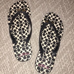 Coach flip flops